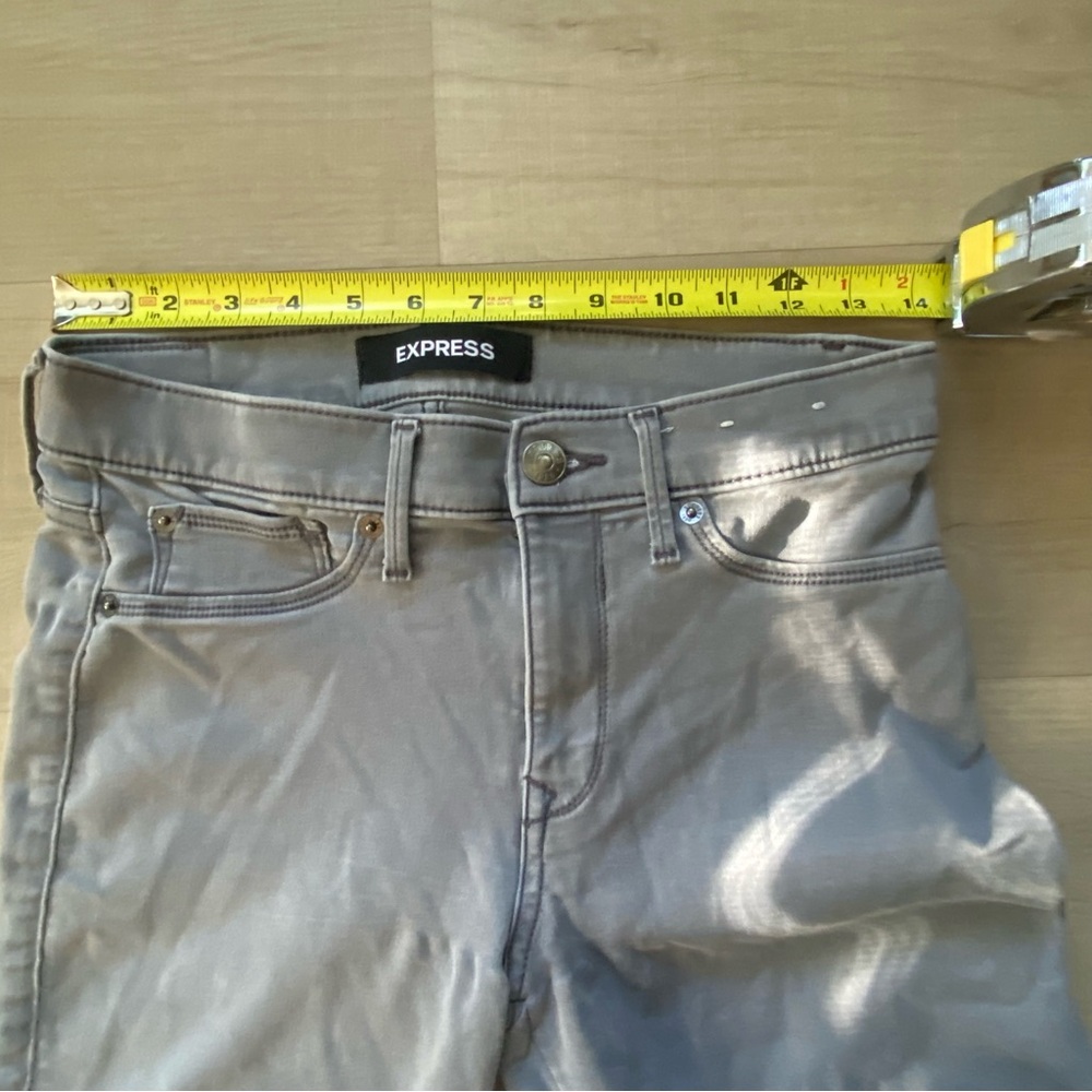 Express Light Gray Denim Pants